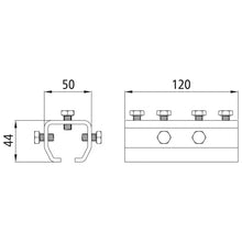 Connecting sleeve f. profile 300/type 23, galvanised