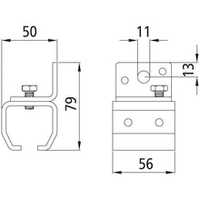 Wall mtg. sleeve f. profile 300/type 23, galvanised