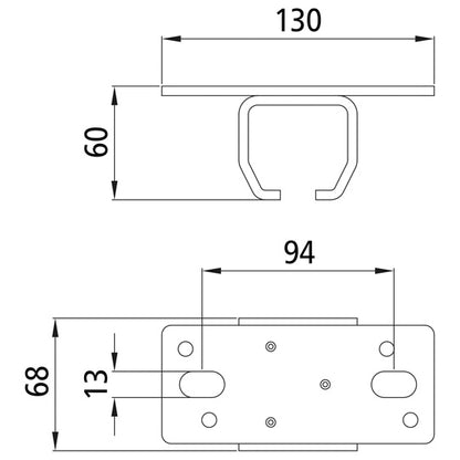 Takfäste för profil 400/typ 24, galvaniserad