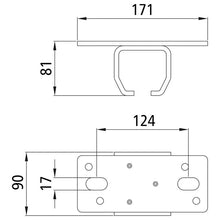 Kattokiinnitysholkki profiilille 500/tyyppi 25, sinkitty