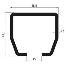 Running rail profile no. 400/type 24, galvanised, length 6000 m