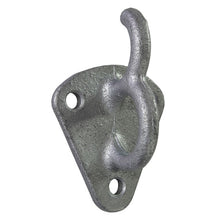 Flat hook w/ ring eye/ring hook, stl. hot-dip galvanized