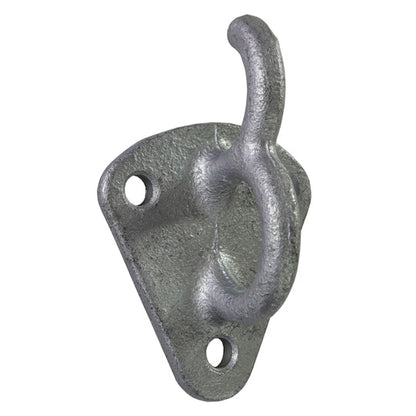 Flat hook w/ ring eye/ring hook, stl. hot-dip galvanized