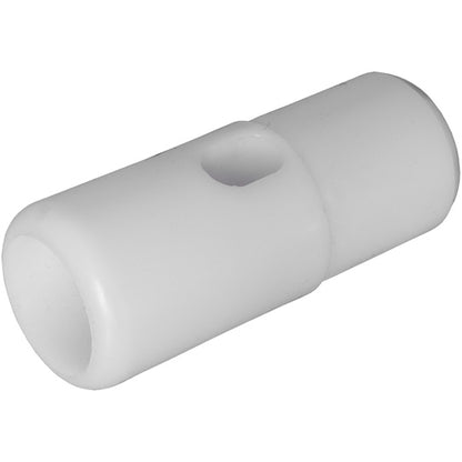 PVC-ändplugg med slitshål för presenningsrör Ø 50 mm, lång