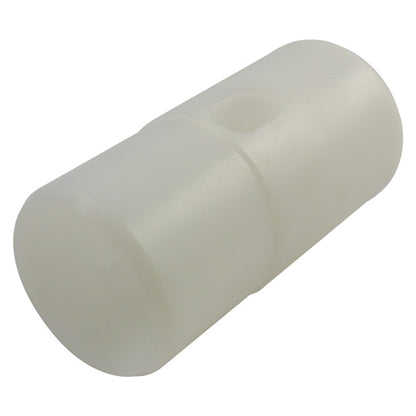 PVC end plug w/ slotted hole, f. tarpaulin tube Ø 60 mm, long