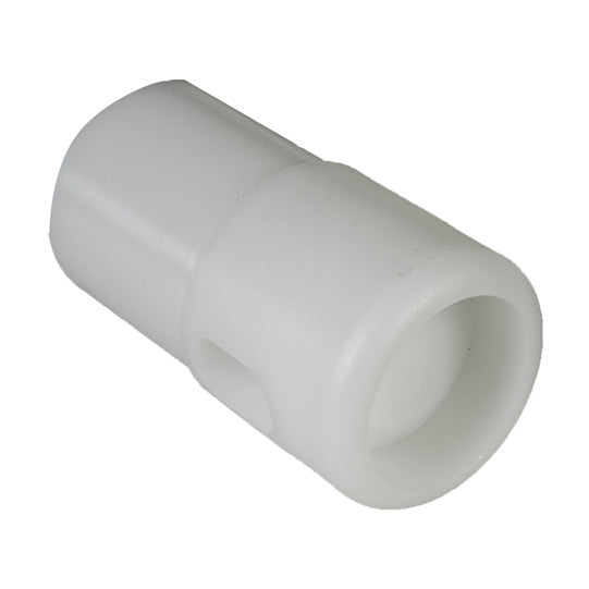 PVC end plug w/ slotted hole, f. tarpaulin tube Ø 50 mm, short