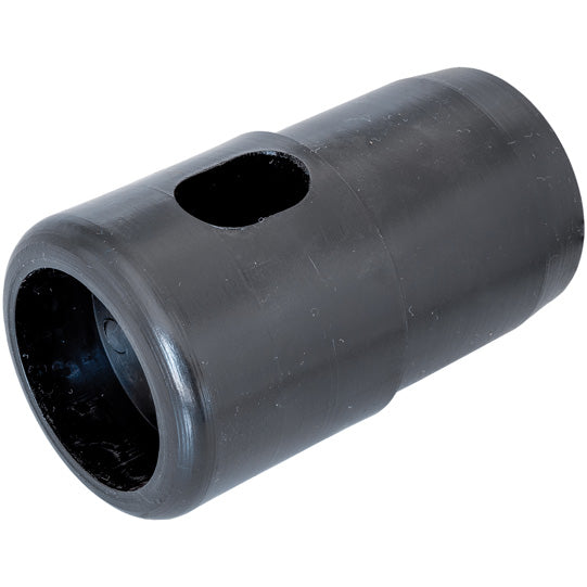 PVC end plug w/ slotted hole, for tarpaulin tube Ø 60 mm, short