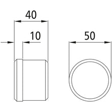 End plug f. tarpaulin tube Ø 50 x 1.5 mm, PUR