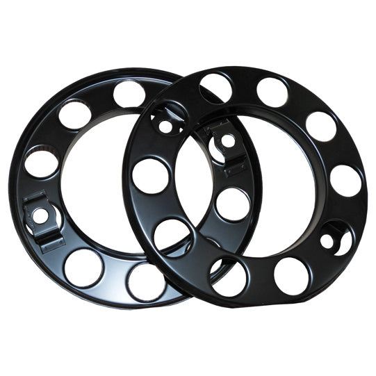 Cover ring, 10-hole, sheet steel, black