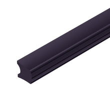 Impact protection profile, PVC, 37 x 35 mm, 3000 mm, anthracite