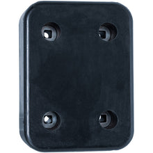Rubber bumper 200 x 150 x 80 mm, w/ 4 holes