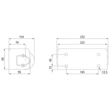 Bumpers w/ 2 rollers, horizontal, supplied loose in parts