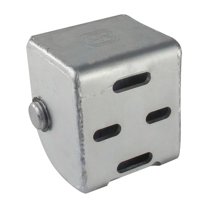 Suer bumper w/ 1 rubber roller, w/ Suer logo, galvanised