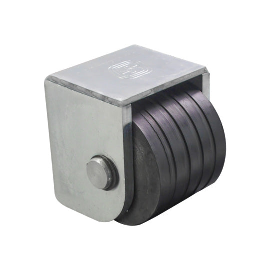 Suer bumper w/ 1 rubber roller, w/ Suer logo, galvanised