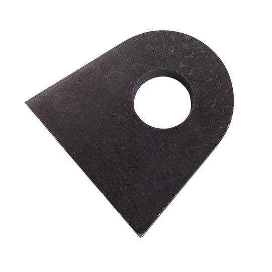 Hinge hinge bearing eye, 46 x 41 x 8 mm, 12.5 mm bore, raw