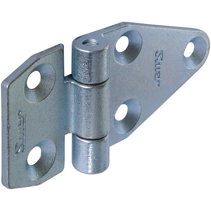 Suer side door hinge, galvanised, L=105 mm, W=50 mm, H=6.5 mm