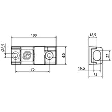 Suer hinge bearing, like 6540N/65400N, galvanised