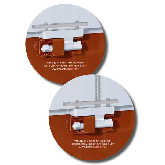 Suer hinge pin, like 6541N, tie rod hole M12, galvanised