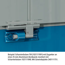 Threaded plate 7 mm, galvanised, hole spacing 75/95 mm, M8
