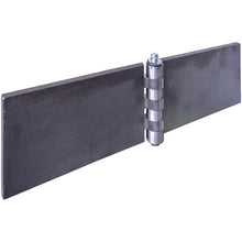 Door hinge, straight, 80 x 120 x 6 mm, untreated, w/ grease nip