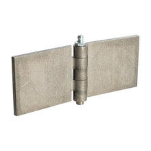 Door hinge, straight, 60 x 80 x 6 mm, w/ grease nipple