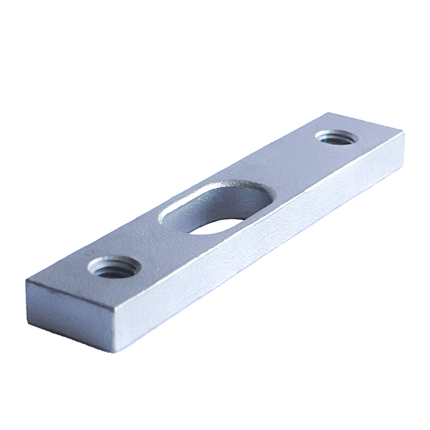 SS threaded rail 75, 100mm w/ tie rod hole