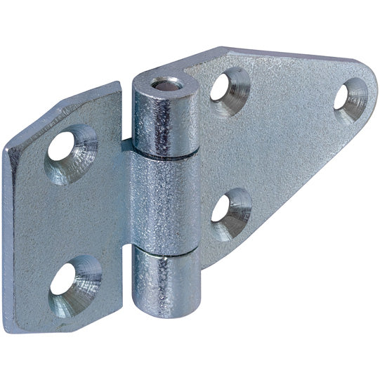 Galvanised side door hinge, L = 105 mm, W = 50 mm, H= 6.5 mm
