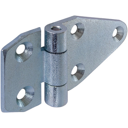 Galvanised side door hinge, L = 105 mm, W = 50 mm, H= 6.5 mm