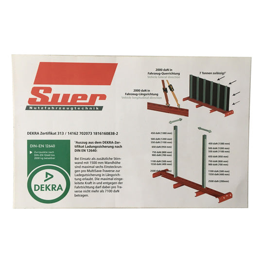 MultiSave traverse sign, self-adhesive, DIN A5