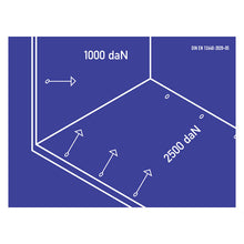 Lashing point sign 2500 daN, adhesive film