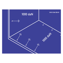 Lashing point sign 1000 daN, adhesive film