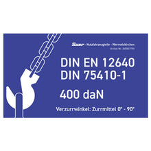 Lashing point sign 400 daN, adhesive film