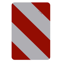 Varningsskylt, R, typ I, stel, 282 x 423 mm, utan KS