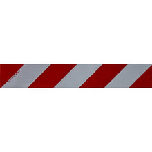 Warning sign, left, type II, rigid, 141 x 846 mm, without KS