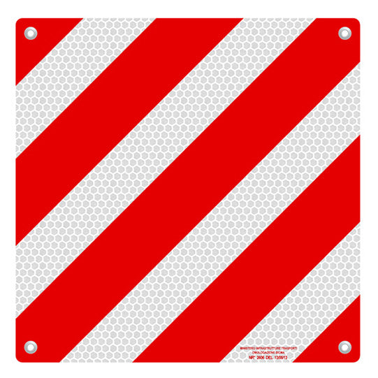 Italy board, aluminum w/ eyelets, rigid, 500 x 500 mm, w/o KS