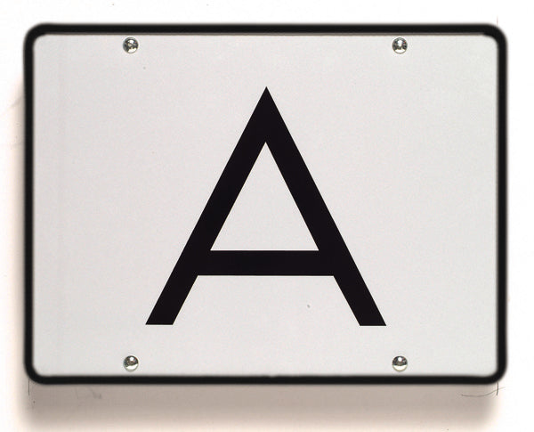 A warning sign, type I, rigid, 400 x 300 mm, w/ KS, w/ holder