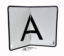 A-board, aluminum, type I, hinged, 400 x 300, w/ KS