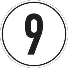 Speed sign, SK film, 200 mm, 9 km/h