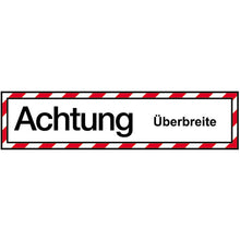 Truck sign, Attention extra wide, 200 x 800 mm