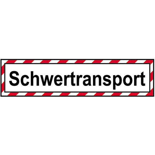 Truck sign, heavy transport, 200 x 800 mm