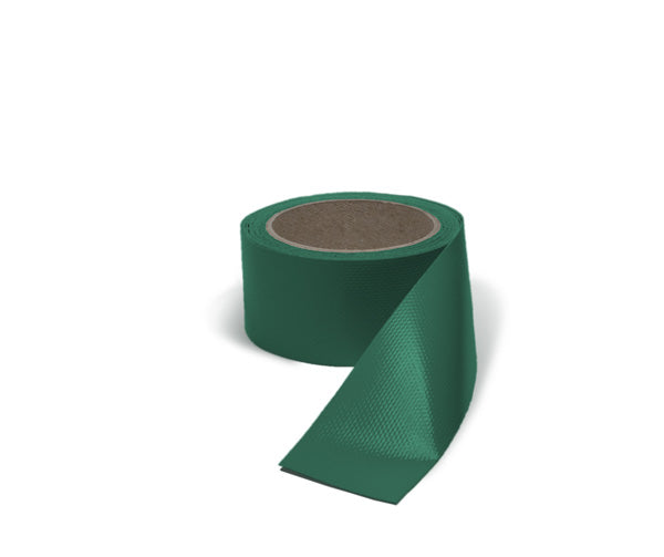 Tarpaulin tape, 50 mm x 5 m, dark green RAL 6026