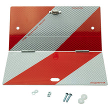 Parking warning sign, L, type III, hinged, 285 x 285 mm, w/out