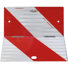 Parking warning sign, R, type III, hinged, 285 x 285 mm, w/out