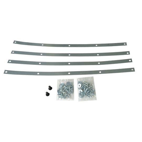 Lorry rear skirt, 2-piece, PVC, printed w/ traffic symbols