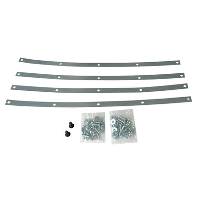 Lorry rear skirt, 2-piece, PVC, printed w/ traffic symbols