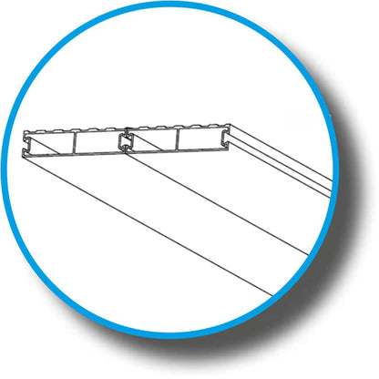 Aluminum ramps, load capacity 2400 kg/pair, 2.5 m len.