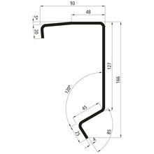 Tipper floor frame profile, raw, S235JRG2, 6000 mm