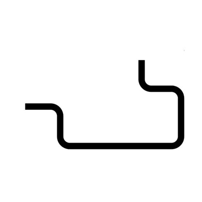 Corner pillar profile 100/50x31/31x5 mm 5000 mm total + gru.