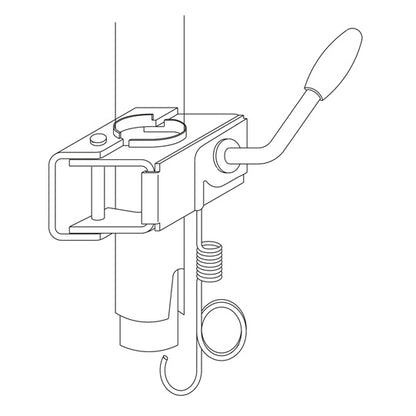BS-låsningssystem, låsning för stödhjul 48 mm