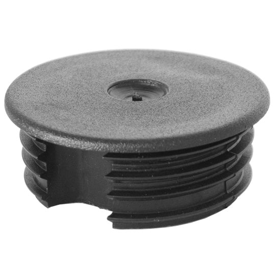 Plastic cap for round tube parking support